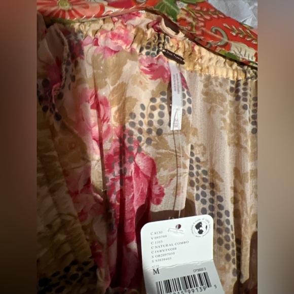 Free People Lena Printed Ethereal Billowy Ruffles Midi Dress - Picture 7 of 7